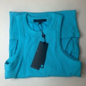 Greyson Golf Orion Tank Dress Blue Lagoon Shelf Bra Size Small NWT